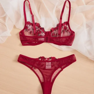 Ultra-thin Lace Lingerie Set